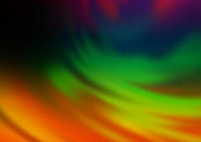 Dark Multicolor, Rainbow vector blur pattern.