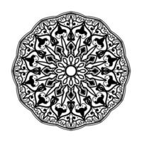 Hand drawn mandala. decoration in ethnic oriental  doodle ornament. vector