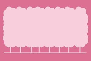 tree color pink background for use vector