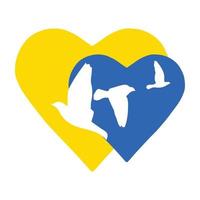 apoye el diseño de vectores de ucrania, paz para ucrania, ore por ucrania
