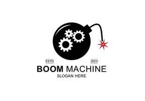 machine boom logo symbol icon design inspiration. vector