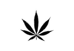 canabis marihuana icono vector logo