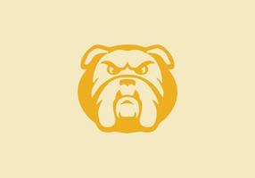Flat vector bulldog icon symbol sign from modern animals collection for mobile concept and web apps design.