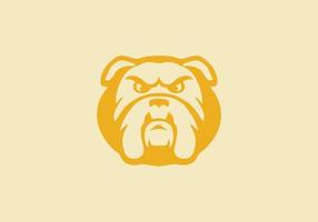 Flat vector bulldog icon symbol sign from modern animals collection for mobile concept and web apps design.