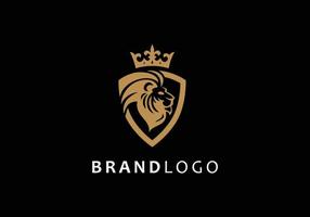 Modern abstract Shield king tiger logo. This logo icon incorporate with Shield and tiger in the creative way vector