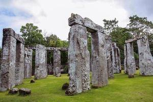 Beautiful Landscape view of the unique stone arrangement at Stonehenge photo