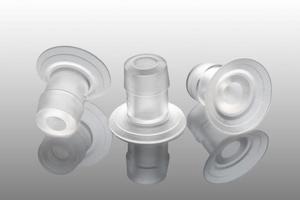 Silicone suckers for offset printing machines for feeding sheets to the printing section macro photo