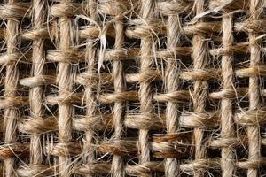 Background with burlap cloth texture macro photography photo