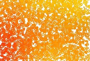 Light Yellow, Orange vector texture with disks.