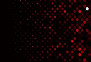 Dark Red vector backdrop with dots.