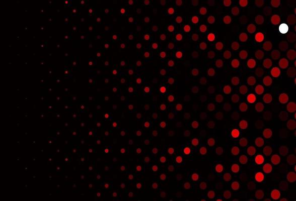 Dark Red vector backdrop with dots.