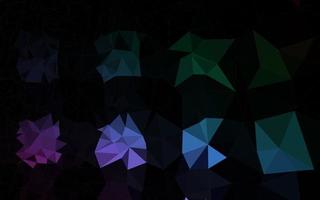 Dark Multicolor, Rainbow vector abstract polygonal layout.