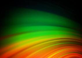 Dark Multicolor, Rainbow vector glossy bokeh pattern.