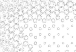 Light silver, gray vector texture with disks.