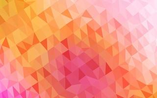 Light Red, Yellow vector polygonal pattern.