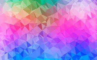 Light Multicolor, Rainbow vector polygon abstract backdrop.