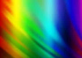 Light Multicolor, Rainbow vector pattern with curved circles.