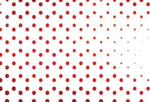 Light red vector pattern with spheres.