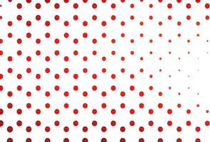 Light red vector pattern with spheres.