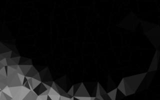 plata oscura, textura de mosaico de triángulo de vector gris.