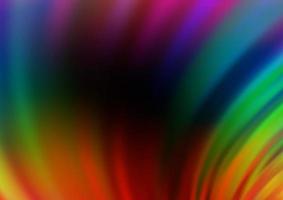 Dark Multicolor, Rainbow vector background with lava shapes.