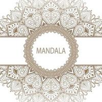 Mandala pattern design vector