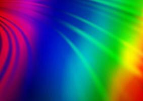 Light Multicolor, Rainbow vector template with bent ribbons.