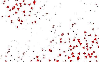 Light Red vector template with crystals, triangles.