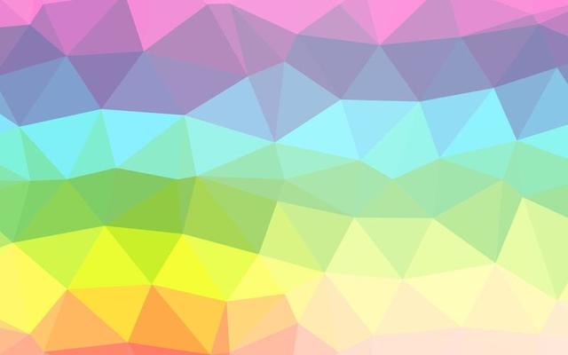 Light Multicolor, Rainbow vector abstract polygonal layout.