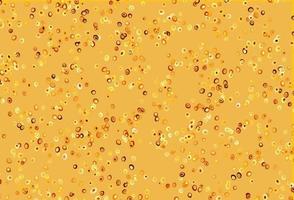 Light Yellow, Orange vector backdrop with dots.