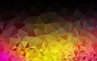 Fondo abstracto de polígono vectorial amarillo y rosa claro. vector