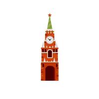 Residence of the Russian President on red square. Tourist destination vector