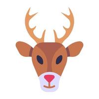 Icon of deer mount in flat design vector