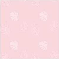 patrón rosa minimalista con una planta monstruosa vector