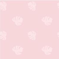 minimalistic pink pattern with a monster plant vector