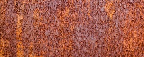 Abstract grunge rusty metal iron texture pattern background. Long website header or banner format. photo