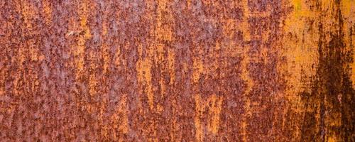 Abstract grunge rusty metal iron texture pattern background. Long website header or banner format. photo