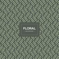 White color leaf floral elements geometric pattern background vector graphics design.