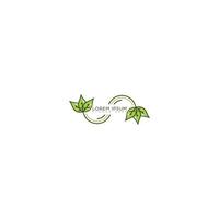 leaf logo design vector