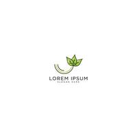 leaf logo design vector