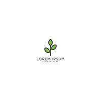 leaf logo design vector