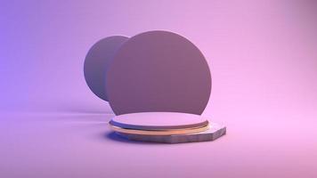 3D Podium with Gradient for product presentation photo