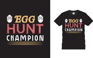 Egg Hunt Champion Easter Day T shirt Design, apparel, vector illustration, graphic template, print on demand, textile fabrics, retro style, typography, vintage, easter tee