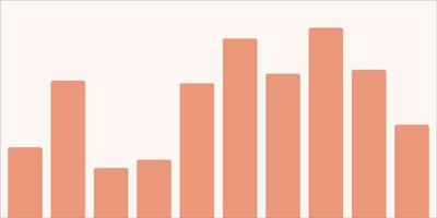 Bar graph vector design for business.