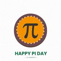 feliz diseño del día internacional pi vector