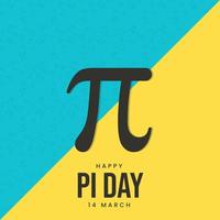 feliz diseño del día internacional pi vector