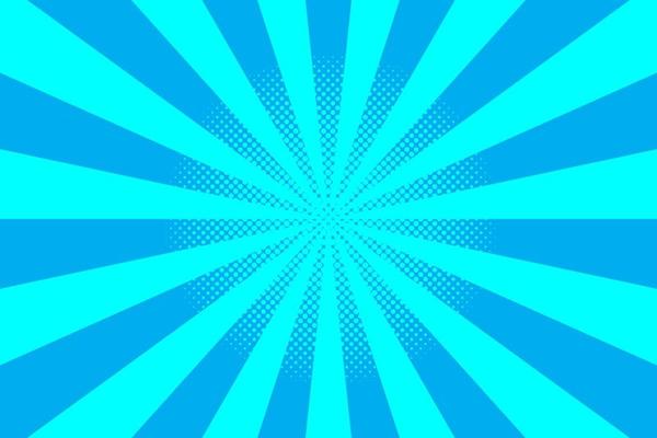 Flat blue comic style background with halftone