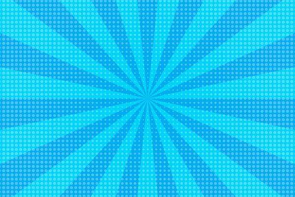 Flat blue comic style background with halftone