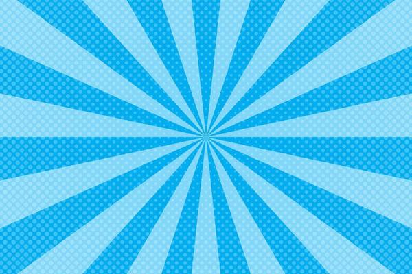 Flat blue comic style background with halftone