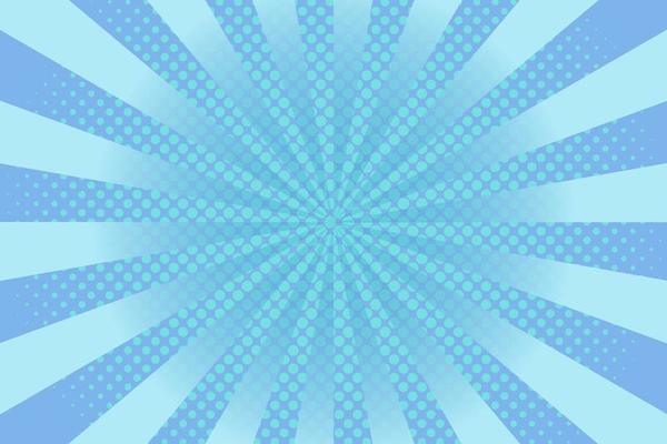 Flat blue comic style background with halftone